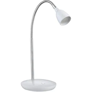 Action Tischleuchte 1-flammig, Holm, 1x LED / 2.4 Watt, Höhe: 41.5 cm/Durchmesser 16 cm, 3000K, Lumen: 120, Energieeffizenzklasse A, mit Schalter, weiß 857001060000