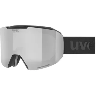 Uvex Evidnt Attract Skibrille Für Damen - Black Matt / Black Matt - Mirror Silver Variomatic Clear/CAT1-3+Contrastview Yellow Clear/CAT1