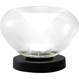 Brena - Fabas Luce transparente Tischlampe - 11 W dimmbares LED-Touch-Licht - Konkaves transparentes Borosilikatglas - Transparent