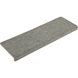 Stufenmatten 15 Stk. 65x21x4 cm Hellgrau Rechteckiger Rand - Grau, Hellgrau