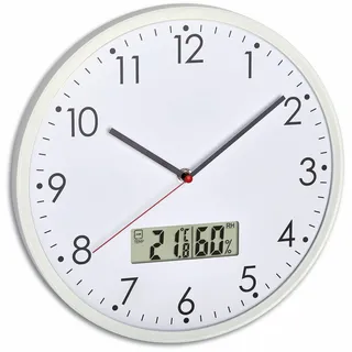 TFA Wanduhr 30,00 cm 60.3048.02 weiß