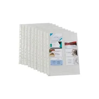 Lands Visitenkartenhüllen DIN A4 glasklar glatt 0,08 mm, 10 St.