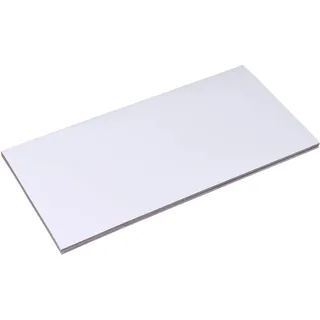 100 Magnetetiketten beschreibbar 100 x 200 mm, Ferrit|PVC, weiß