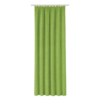 Vorhang WIRTH "Trondheim B" Gr. 16, grün (apfelgrün), B:270cm H:255cm, Chenille, Polyacryl, Gardinen, Vorhang, nach Maß