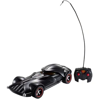 Hot Wheels FBW75 Star Wars Darth Vader RC Fahrzeug mit Lights und Sounds, Ferngesteuertes Auto mit Controller, Spielzeug ab 3 Jahren