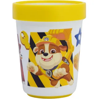 Stor Wiederverwendbarer zweifarbiger Kinderbecher mit rutschfestem Boden, 260 ml, Paw Patrol
