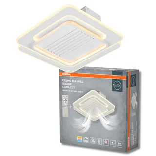 Osram Deckenlicht/-ventilator quadratisch, 55W, CCT, IP20 für den Innenbereich, weiß, dimmbar