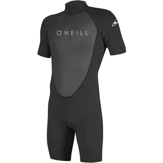 O'Neill Wetsuits Men's Reactor-2 2mm Back Zip Spring Wetsuit, Black/Black, XXL