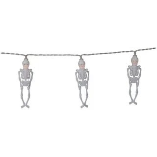 Halloween-Dekoration Blau / Weiß 40 x 40 cm LED x 10 - Weiß