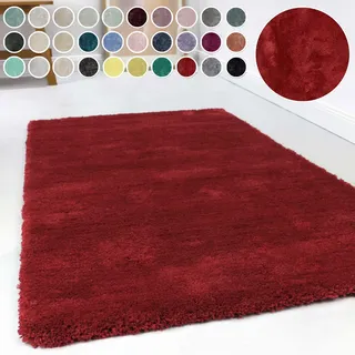 Esprit Relaxx ESP-4150 Hochflorteppich Ø 200 cm rot