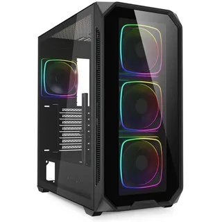 Sharkoon AK5G RGB, Midi Tower, Schwarz,