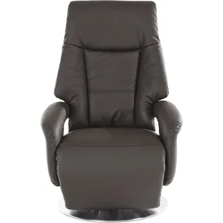 sit&more TV-Sessel Enjoy Kunstleder 74 x 113 x 77 cm braun mit Motor und Aufstehhilfe