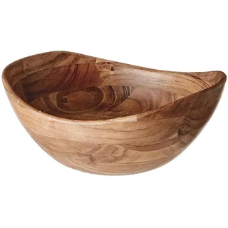 Butlers Salatschale Acacia , Braun , Holz , 30x14x33 cm , Geschirr, Schalen & Schüsseln, Salatschüsseln