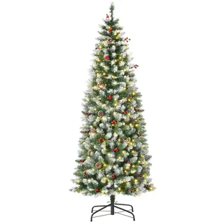 Homcom Weihnachtsbaum 1,8 m mit 618 Zweige Ø65 x 180 cm