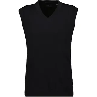 Pullunder RAGMAN, Herren, Gr. 58, schwarz, Strick, 100% Wolle, ohne Ausschnitt, Pullover Pullunder