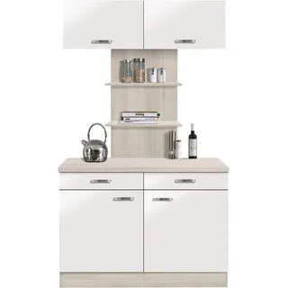OPTIFIT Buffet Faro mit Metallgriffen 120 x 60 x 206,6 cm Weiß