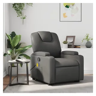 vidaXL Massagesessel Grau Kunstleder
