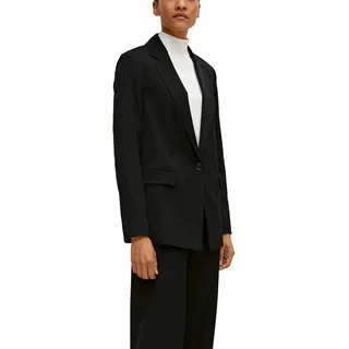 comma Damen 60.2.61.15.152.2126424 Blazer, 9999 schwarz, 38