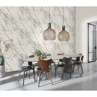 Rasch Textil Rasch Papiertapete »Papiertapete mit Mamoroptik in Weiß« Steinoptik glatt Marmoroptik