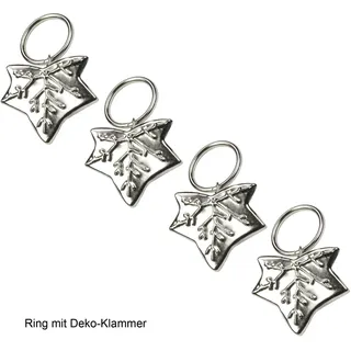 Liedeco Gardinenring »Blatt« für Gardinenstangen Ø 16 mm, grau