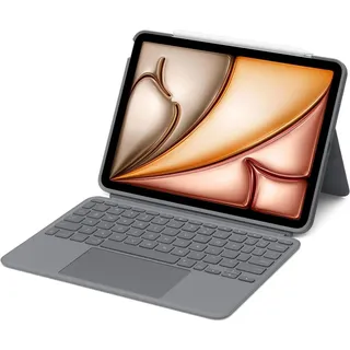 Logitech Combo Touch für iPad Air 11" (M2), (5. Generation – 2022) Tastatur-Case Oxford Grey