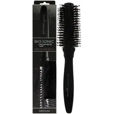 Bio Ionic Boar Styling Brush Medium, Graphene MX Infused Barrel, For Straight, Wavy and Curly Hair