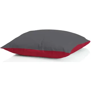 MB HOME BASIC 2 Winterkissen Iceland, Bordeaux/Dunkelgrau, 50 x 80 cm