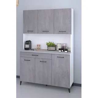 Parisot Küchenzeile Malice 120 cm grau