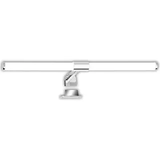 BRILONER - LED Spiegelleuchte Bad 2 in 1 Montage, IP44 Spritzwasserschutz, 4.000K neutralweiß, Badezimmerlampe, Schrankbeleuchtung, Spiegellampe, Lampe Badezimmer, Spiegelbeleuchtung, 55 cm, Chrom