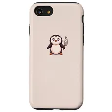 Hülle für iPhone SE (2020) / 7 / 8 Niedlicher Pinguin mit Messer