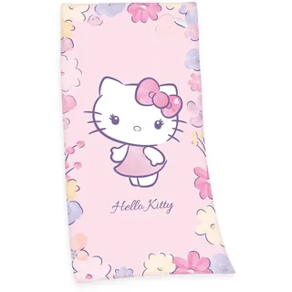 HELLO KITTY Duschtuch 75 x 150 cm rosa