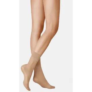 Kunert Satin Look 20 Söckchen, Damen Fein