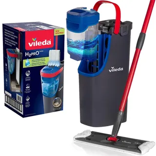 Vileda Bodenwischer H2PrO Flat Mop System Schwarz 1 St.