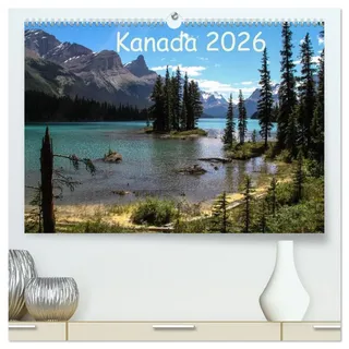 Calvendo Kanada 2026 (hochwertiger Premium Wandkalender 2026 DIN A2 quer), Kunstdruck in Hochglanz: