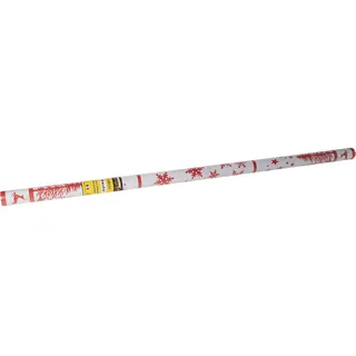 Pronappe Tischdecke R480681I 12er Pack Einweg-Tischdecken aus Damastpapier Länge 6m Breite 1,20m (pro Rolle) Rotes Weihnachtsdekor Damastpapier mit universellem Muster Chic und Klassik