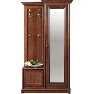 Garderobe mit Spiegel Kastanie RIGHT 120 SONATA - Braun