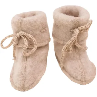 Engel Natur, Baby-Schühchen Fleece, 100% Wolle (kbT) (62-68, Sand melange)