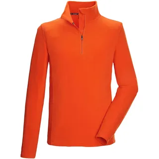 KILLTEC Herren Fleeceshirt: mit Stehkragen und Reißverschluss KSW 99 MN FLC SHRT, dunkelorange, XL, 40878-000