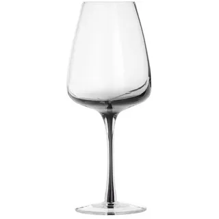 Broste Copenhagen Weissweinglas SMOKE klar/grau 0,4 l 4er Set - Transparent