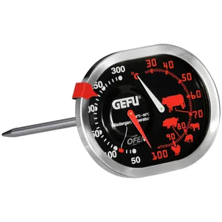 GEFU Grillthermometer 8,4 cm Edelstahl rot