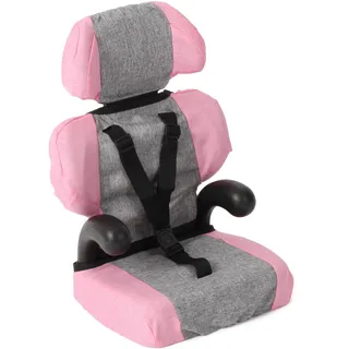 Bayer Chic 2000 Puppenautositz für Puppen bis 48 cm grau-rosa