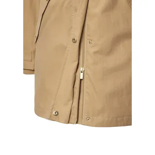 French Connection Outdoorjacke mit Kapuze Saumschlitz mit Druckknöpfen auf der Rückseite, beige