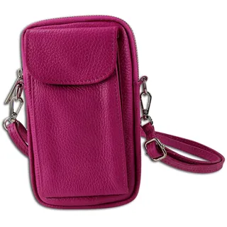 Toscanto Damen Umhängetasche Handtasche Leder Tasche pink OTT827SP - Rosa