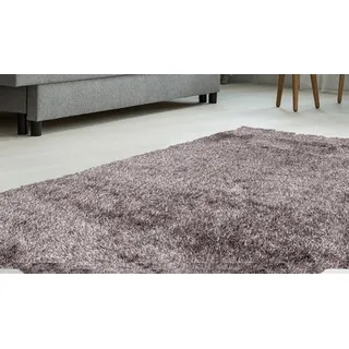 Bruno Banani Hochflor-Teppich BRUNO BANANI "Alga", dunkel champagner, B:240cm H:40mm L:330cm, Kunstfaser, Teppiche, Uni, Shaggy, Langflor, besonders weich und kuschelig, Wohnzimmer