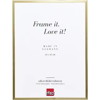 Effect A1 Brandschutzrahmen Alu Serie 2 gold 24x30 cm Museumsglas