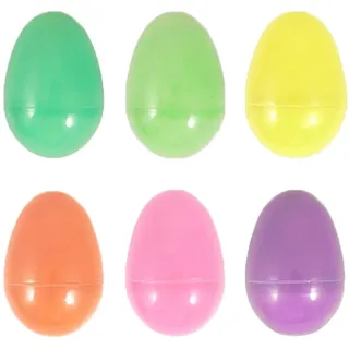 Befüllbar Ostereier 6 Packung 7.5cm Wiederverwendbar Kunststoff Osterei Jagd