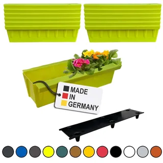 Paletten Blumenkasten 12x Hellgrün Einsatz zum an- & Einhängen Pflanzkasten