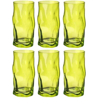 Bormioli Rocco 340360-591 Long Drink Sorgente, Grün, 46 cl