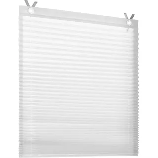 Kutti »Olbia Plissee« 40x125cm ohne Bohren weiß