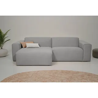 otto home »Koa, 228 cm, L-Form, Modulsofa in Cord, Chenille, Struktur, Webstoff« Designsofa, weicher Lounge-Sitzkomfort, Welleunterfederung, bodentief,